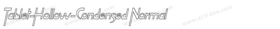 Tablet-Hollow-Condensed Normal字体转换
